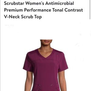 Health workers Scrub. Color Wine , size Small used once on orientation .